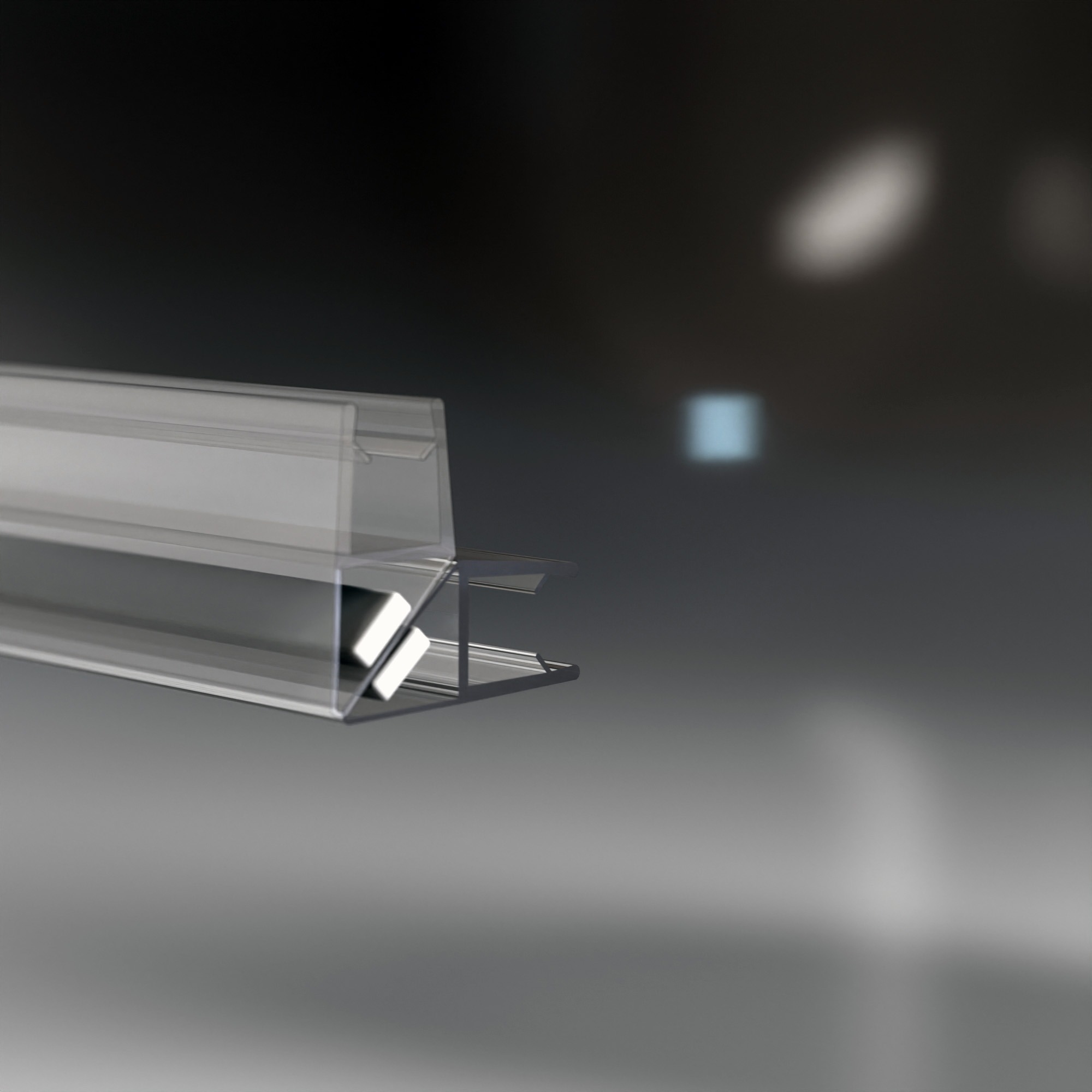 iBath® Twist™ - Vikbar duschhörna, Klarglas, Blank aluminium / Krom - Bild 5