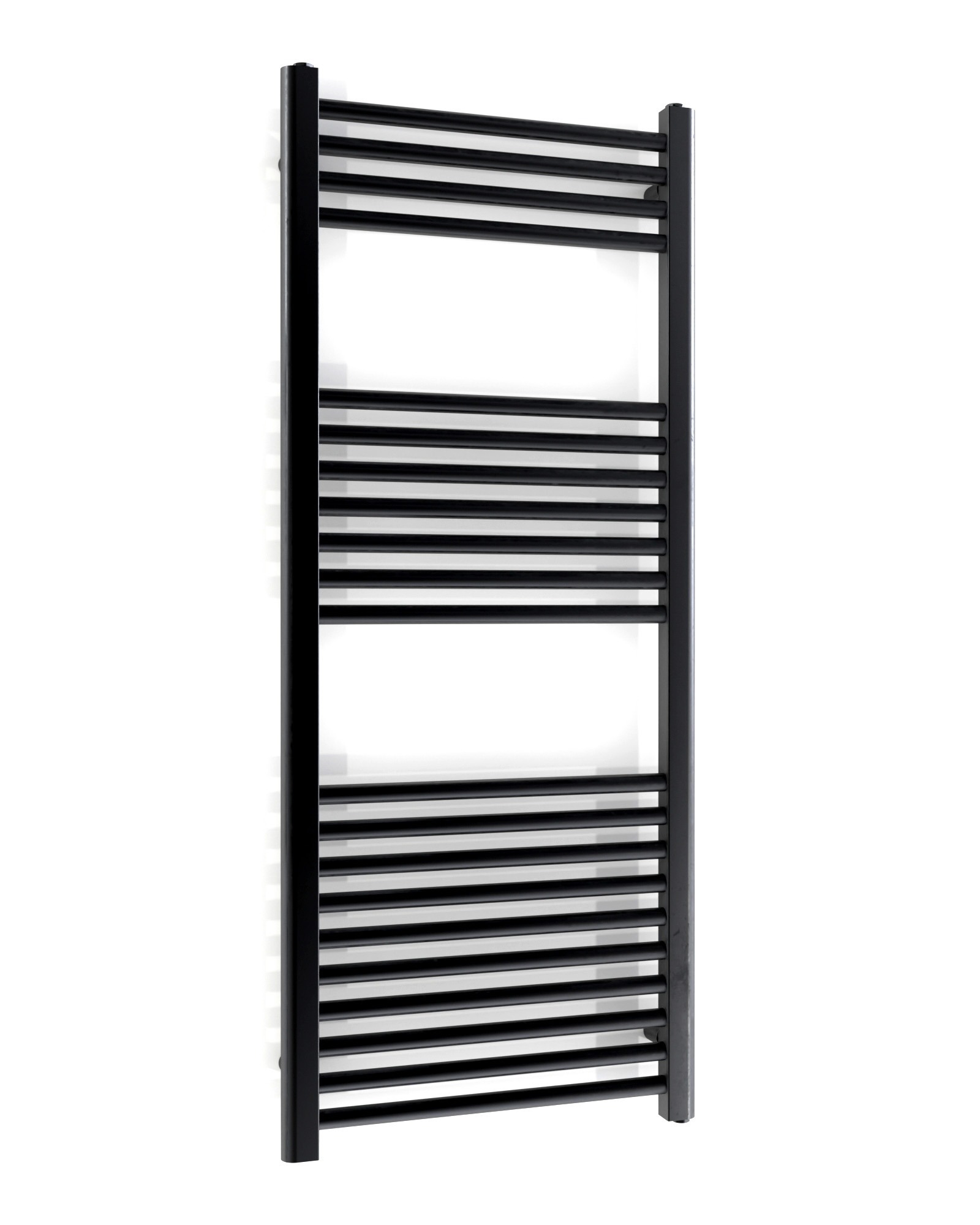 iBath® Tropical™ - Vattenburen handdukstork, Stegmodell 120 x 50 cm, Svart Matt