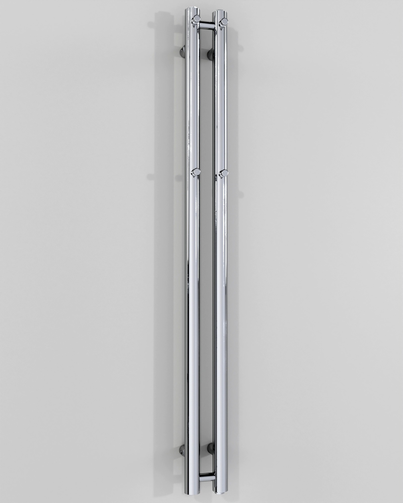 iBath® Hurricane™ - Vertikal vattenburen handdukstork, 2-stag, Krom