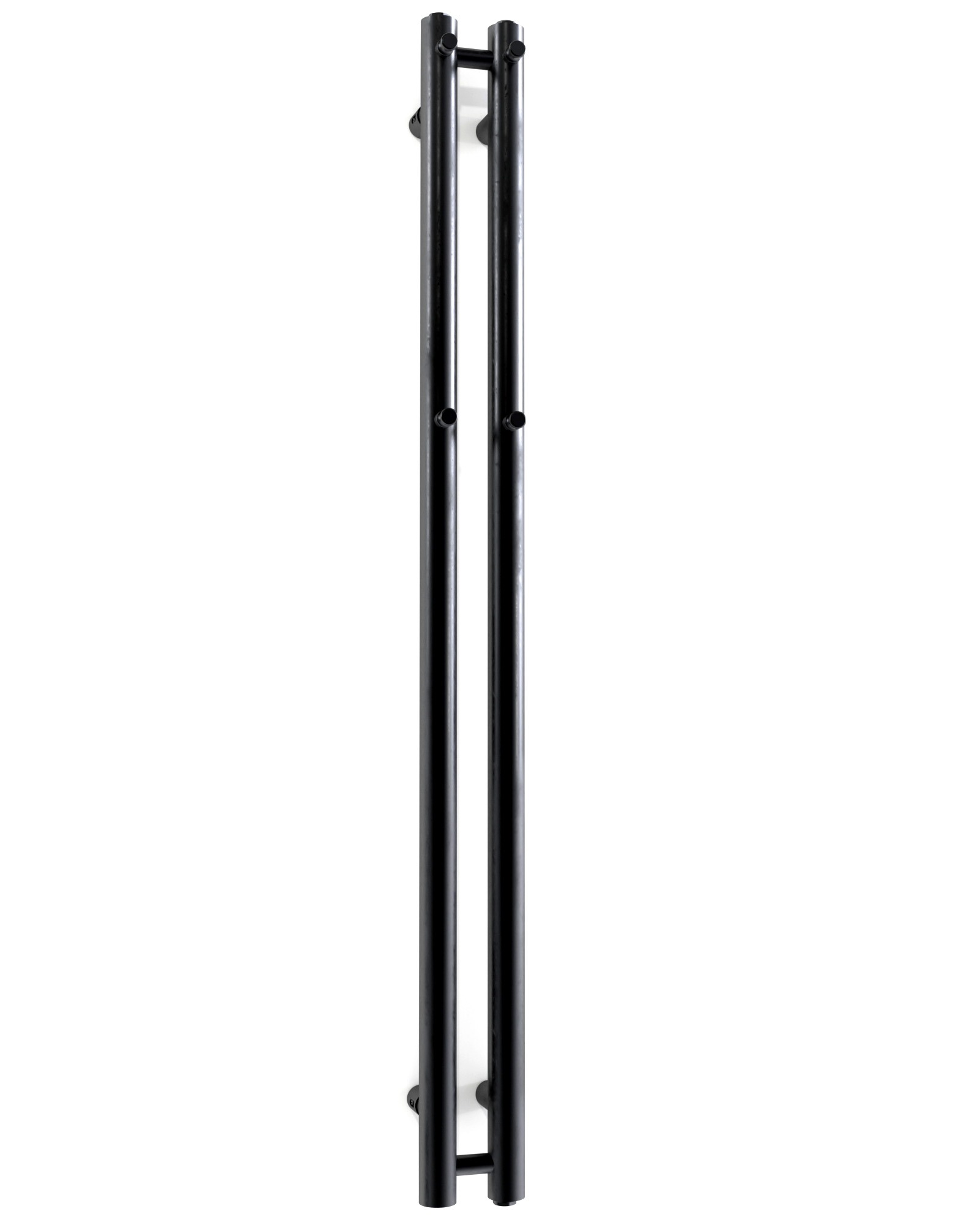 iBath® Hurricane™ - Vertikal vattenburen handdukstork, 2-stag, Mattsvart