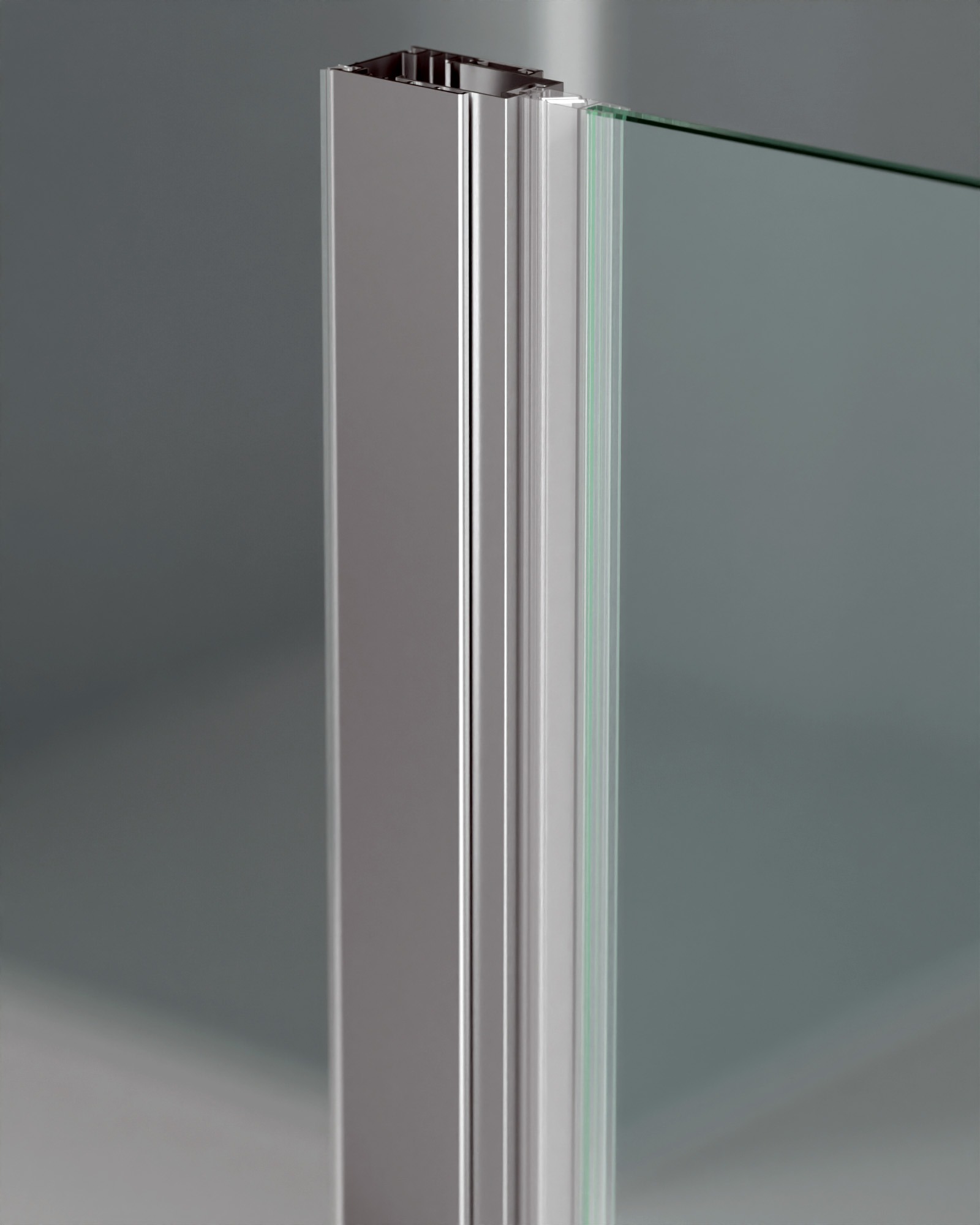 iBath® Väggmagnet (+50mm), Blank Aluminium/ Transparent - Bild 2