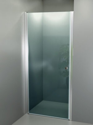 iBath® Wave™ - Nischdörr, Klarglas, Blank aluminium / Krom